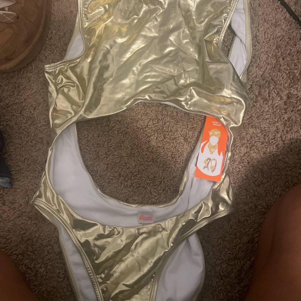 Gold Women's One Piece Swimsuit